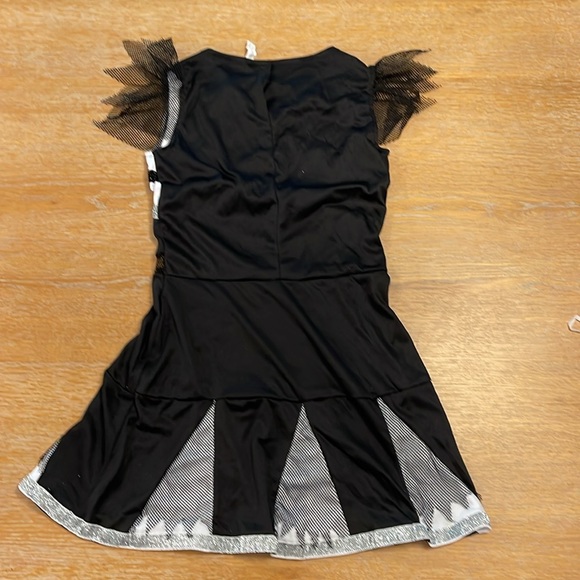 Amscan Girls Ra Ra Rebel Cheerleader Costume. Skeleton dead cheerleader. - Picture 5 of 7
